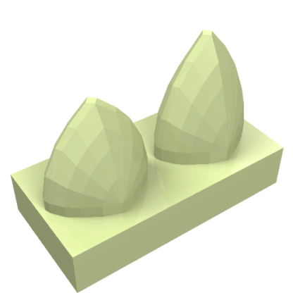 15209 - Tile, Modified 1 x 2 with 2 Teeth Vertical