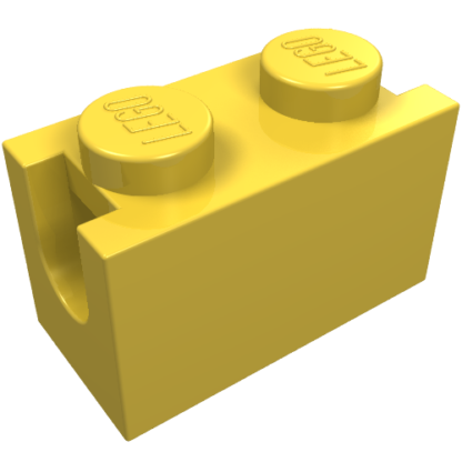 3317 - Brick, Modified 1 x 2 with Digger Bucket Arm Holder
