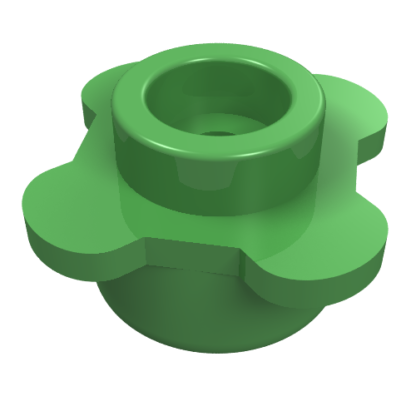 33291 - Plate, Round 1 x 1 with Flower Edge (4 Knobs / Petals)