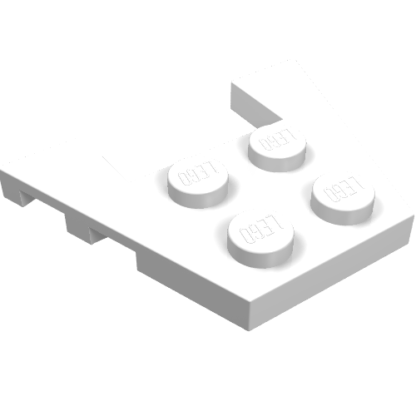 48183 - Wedge, Plate 3 x 4 with Stud Notches