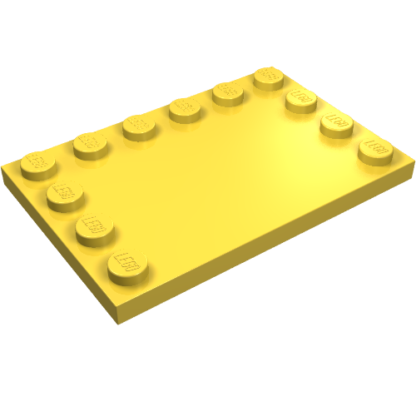 6180 - Tile, Modified 4 x 6 with Studs on Edges