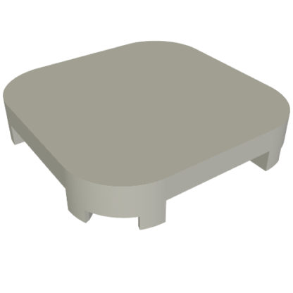 68869 - Tile, Modified 4 x 4 with Rounded Corners and 4 Feet