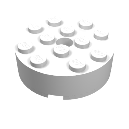 87081 - Brick, Round 4 x 4 with Hole