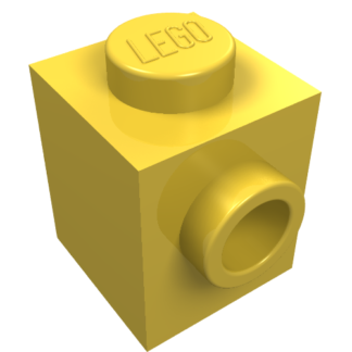 87087 - Brick, Modified 1 x 1 with Stud on Side